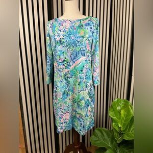 Lilly Pulitzer Tropical Floral Dress, Sz Lg